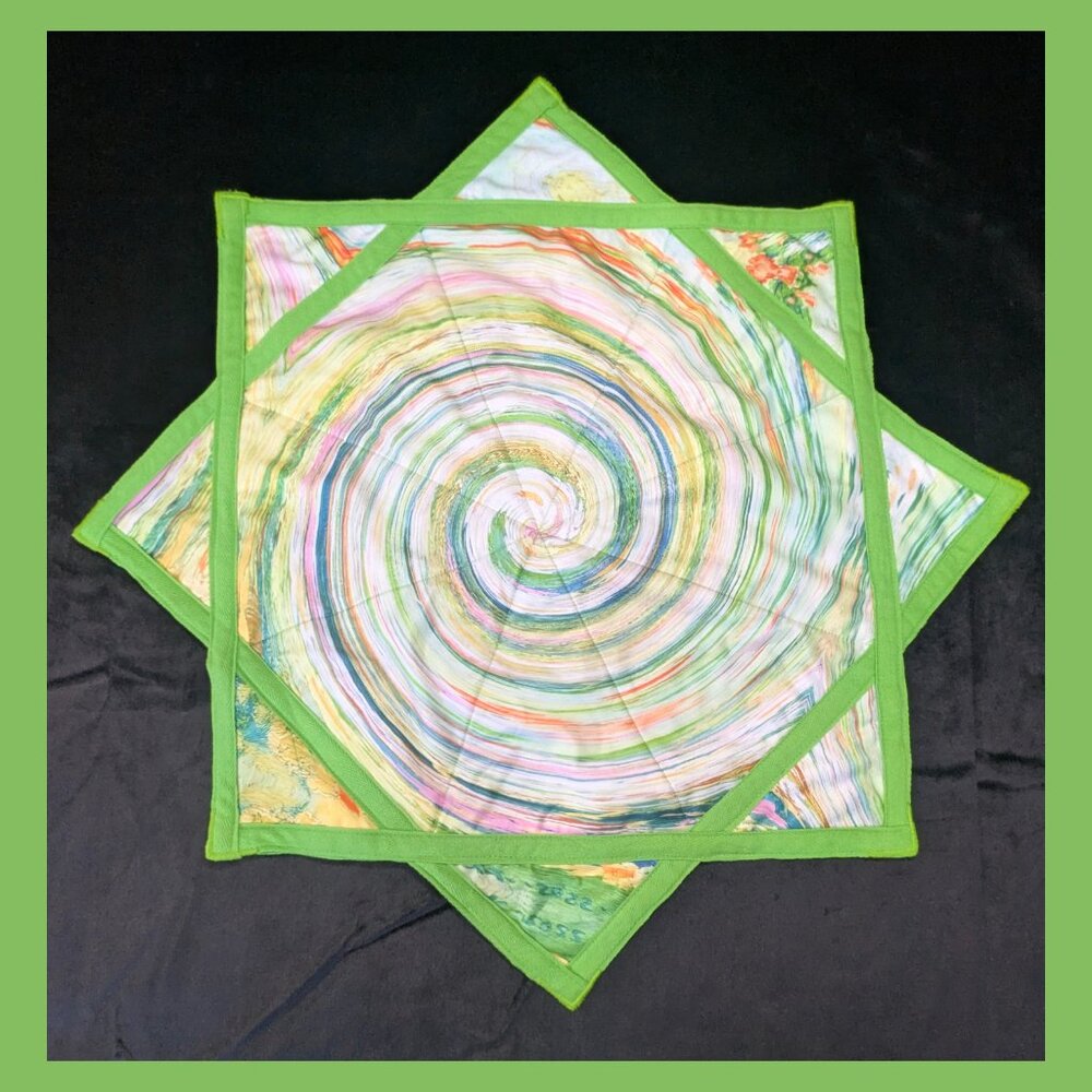 BEGINNER 26" Flow Star LIGHTWEIGHT Dapo Spinning Cloth, Festival Rave Toy Green